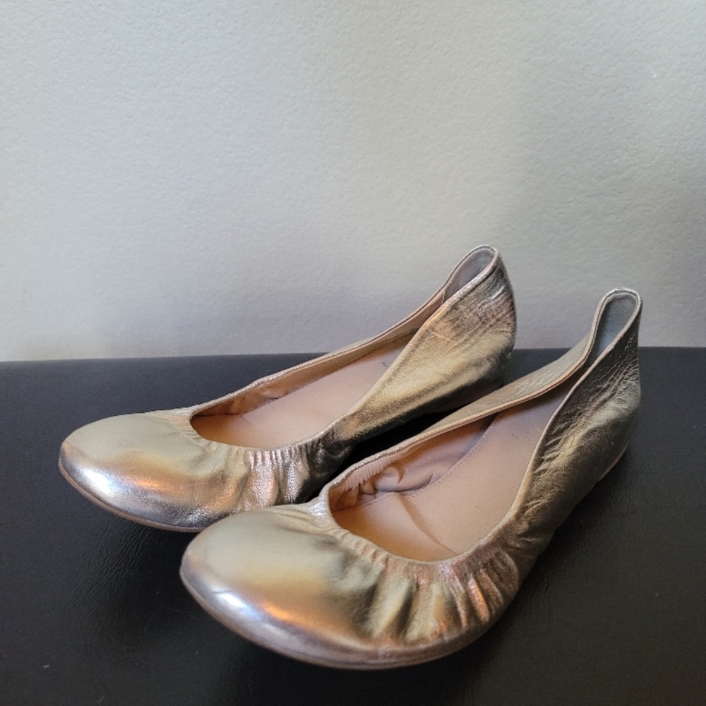 Gold Ballet Flats